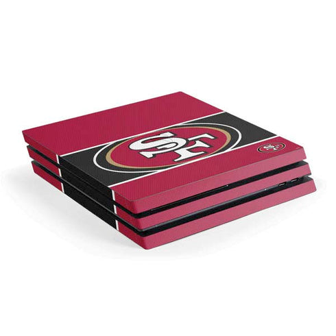 NFL San Francisco 49ers Zone Block PS4 Pro Console Skin